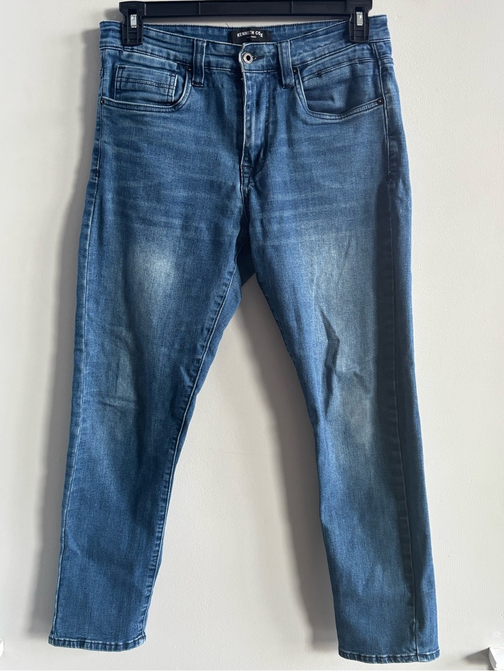 Kenneth Cole Men’s Slim Fit Jeans 30x29 Medium Blue Recycled Stretch Denim